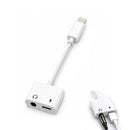 Lightning to Headphone Jack Adapter with Charging Port for iPhone