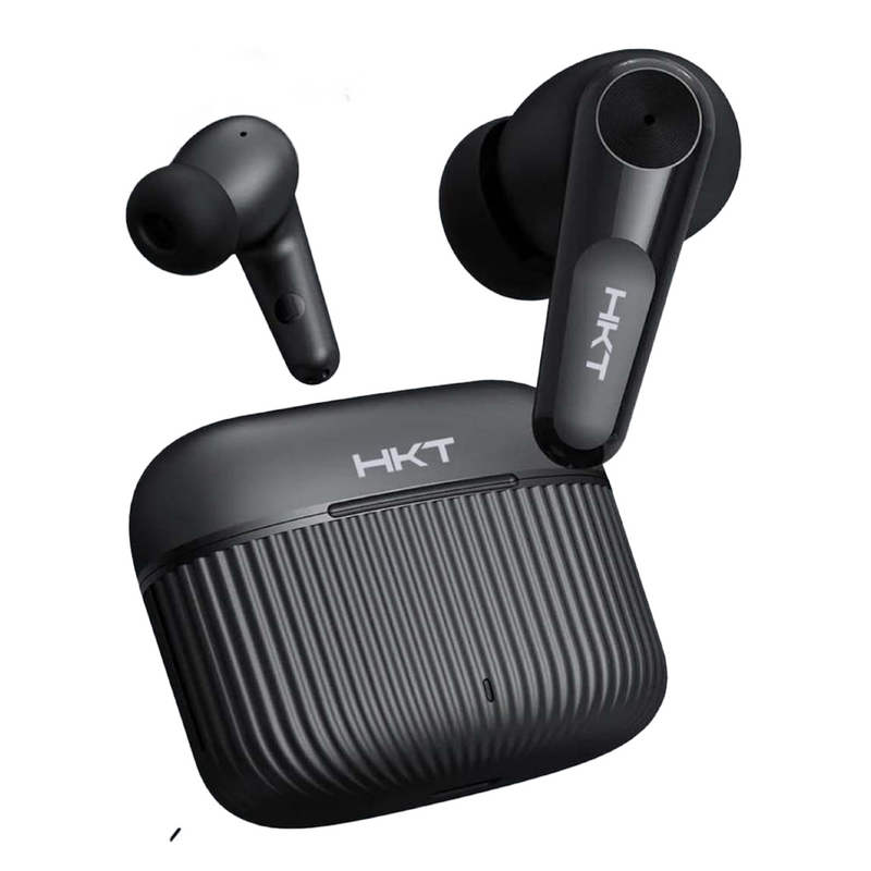 HKT AirVibe Wireless Earbuds – Quad Mic ENC, 45ms Gaming Mode, 40 Hours Playtime