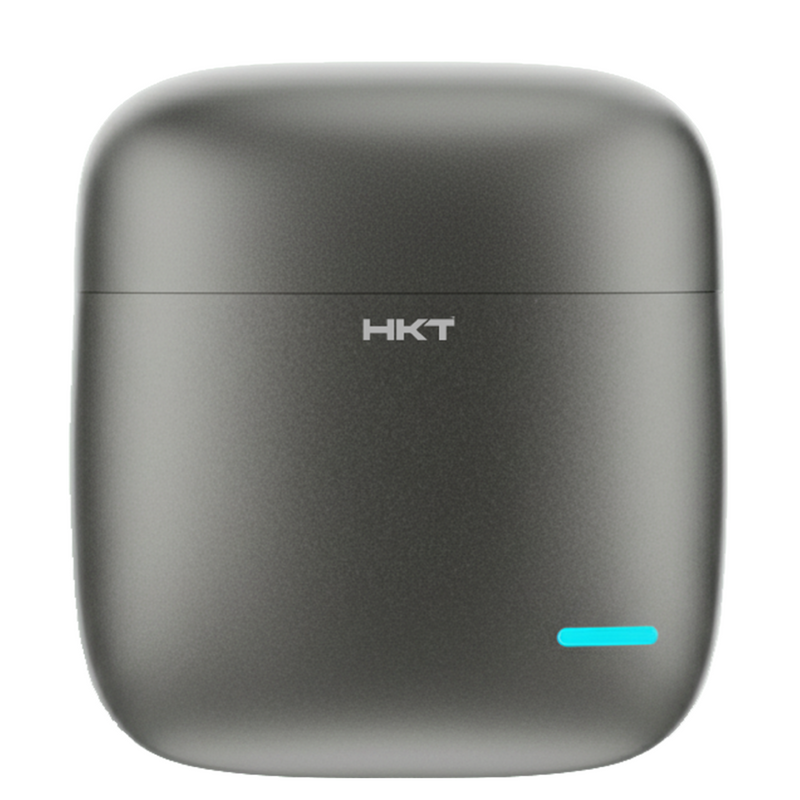 HKT Blade Wireless Earbuds – Titanium Case, Bluetooth 6.0, Dual Pairing & ENC