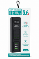 US-D01 28W Fast Charging USB-A & USB-C Adapter