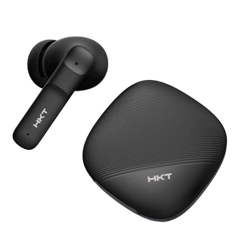 HKT CrossVibe Wireless Earbuds – Quad Mic ENC, 45ms Gaming Mode, IPX5