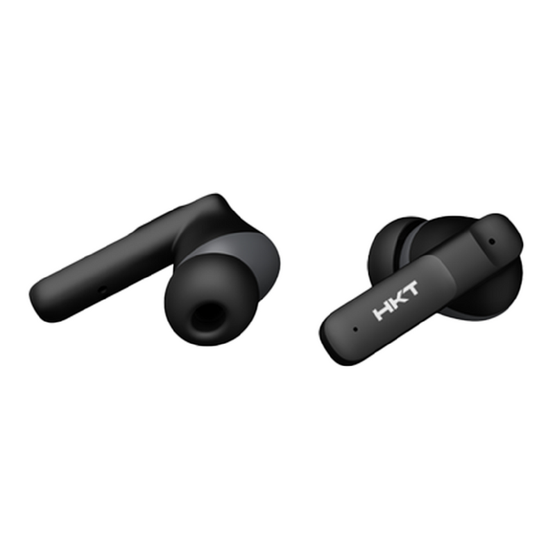 HKT CrossVibe Wireless Earbuds – Quad Mic ENC, 45ms Gaming Mode, IPX5