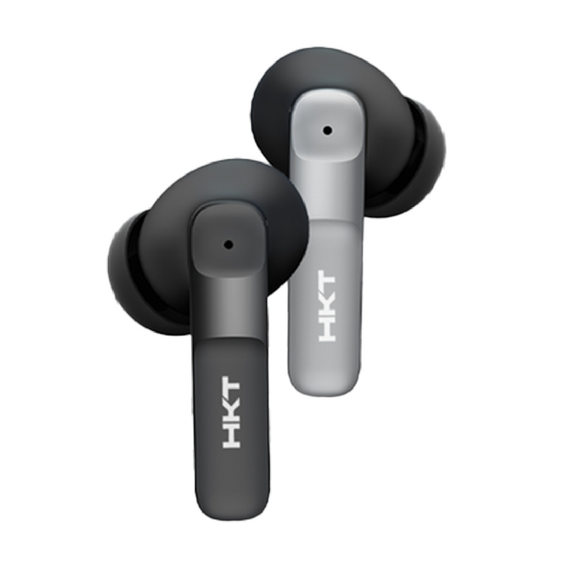 HKT CrossVibe Wireless Earbuds – Quad Mic ENC, 45ms Gaming Mode, IPX5