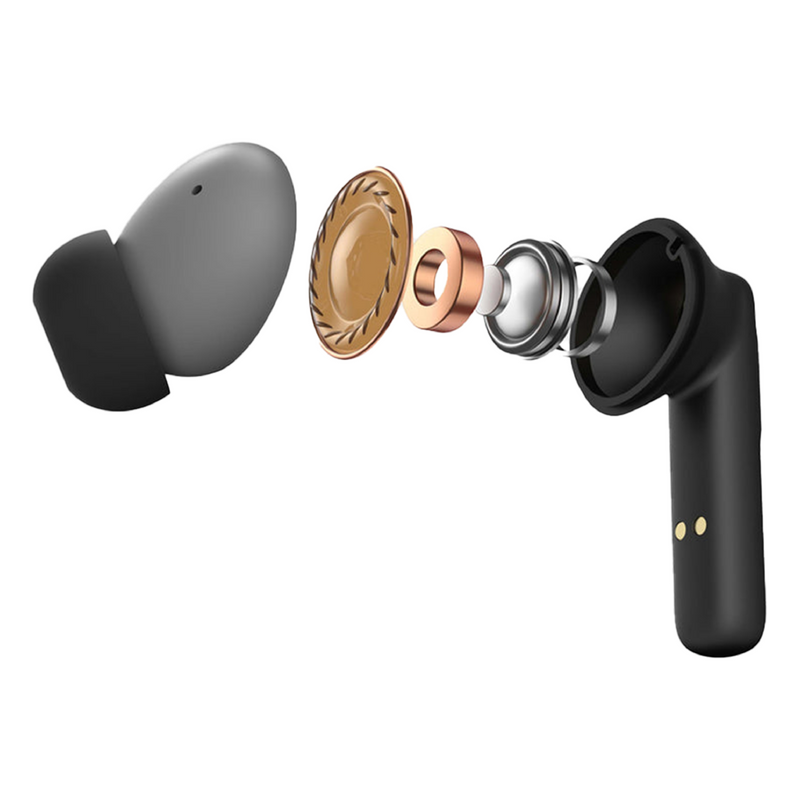 HKT CrossVibe Wireless Earbuds – Quad Mic ENC, 45ms Gaming Mode, IPX5