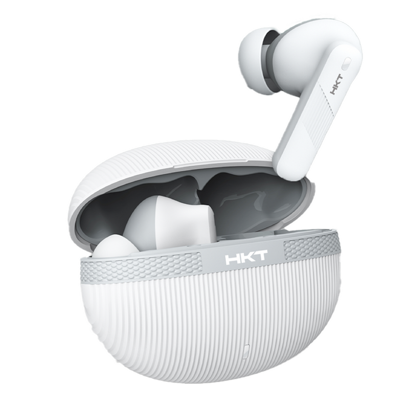 HKT Echo Breeze Wireless Earbuds – Extra Bass, Quad Mic ENC & 45ms Gaming Mode