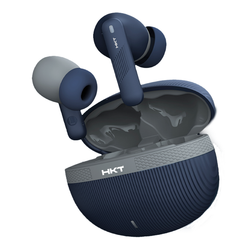 HKT Echo Breeze Wireless Earbuds – Extra Bass, Quad Mic ENC & 45ms Gaming Mode
