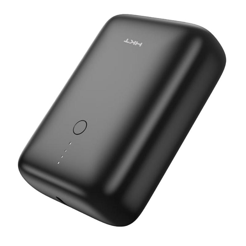 HKT Nano Power Bank – Compact Design, 10000mah, LED Indicators & USB-A Output
