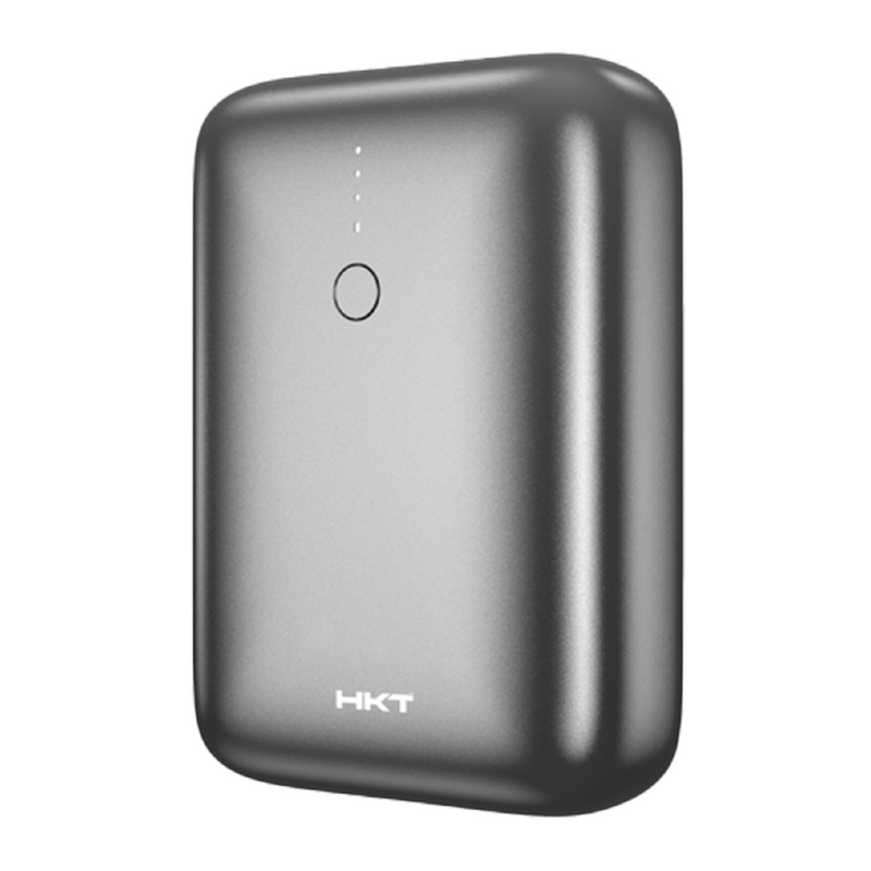 HKT Nano Power Bank – Compact Design, 10000mah, LED Indicators & USB-A Output
