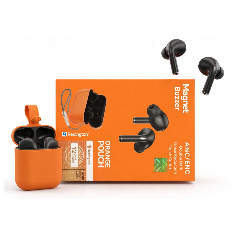 Earbuds 2 Orange Magnet Buzzer Wireless Earbuds
