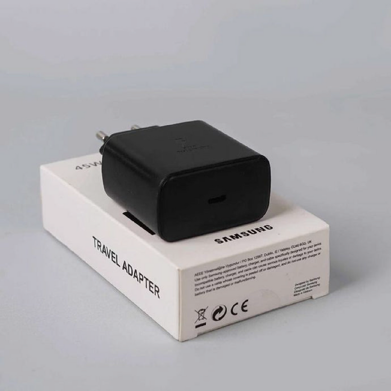 Samsung 45W PD Adapter – USB-C, Super Fast Charging, 2-Pin, Black