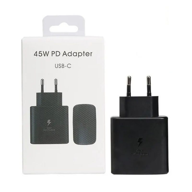 Samsung 45W PD Adapter – USB-C, Super Fast Charging, 2-Pin, Black