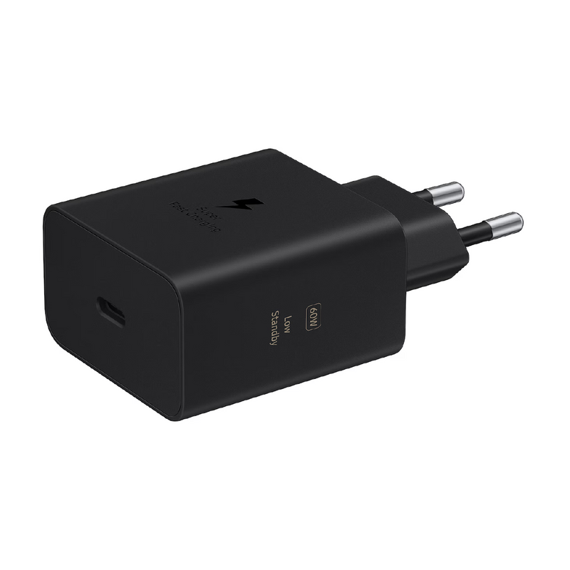 Samsung 60W Power Adapter – USB-C, Low Standby, 2-Pin, Black