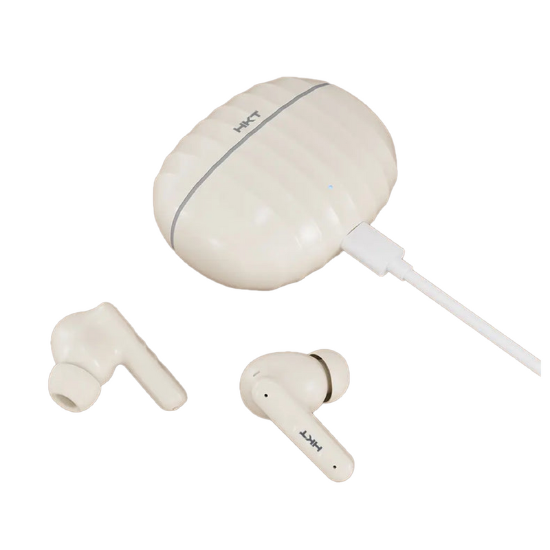 HKT Swanky Wireless Earbuds – 42dB Hybrid ANC + ENC, Bluetooth 5.4 & IPX4