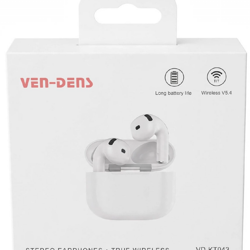 VEN-DENS True Wireless Stereo Earbuds – Up to 24 Hours Playtime