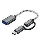 Type C 2in1 Metal Cable