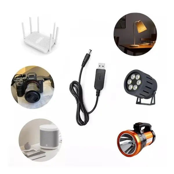 Router Power Cable – 5V-12V USB Boost Cable